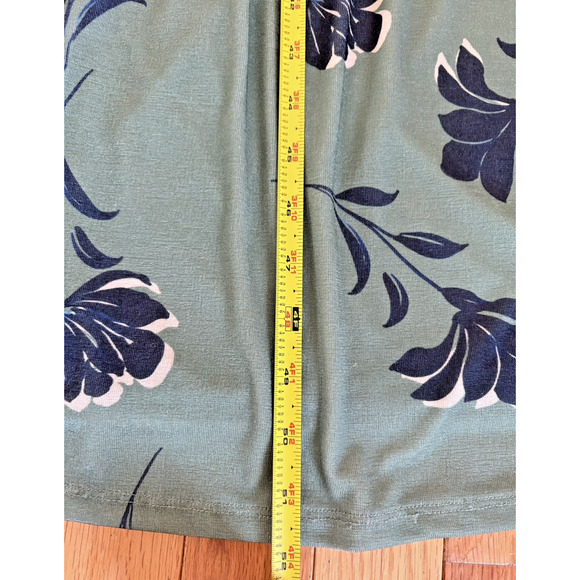 ALEXIA ADMOR Sage Floral Luna Dress Size Small Drop Waist Midi Wedding Guest - Picture 15 of 15